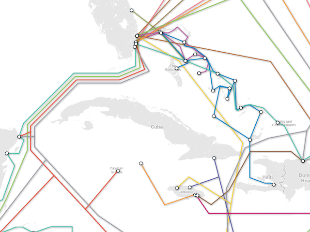L'internet sous-marin par TeleGeography